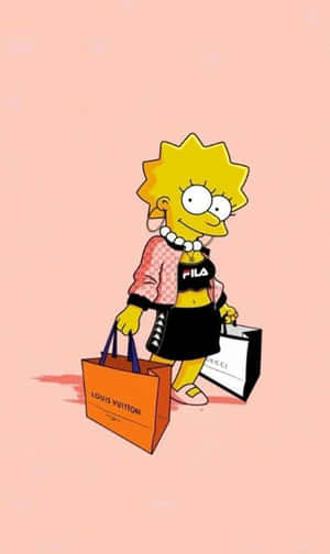Lisa Simpson Luxury Aesthetic Wallpaper
