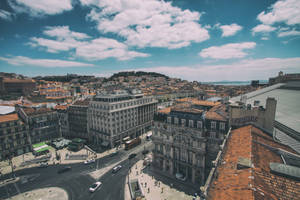 Lisbon, Portugal Top View Wallpaper