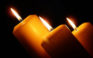 Lit Candles For Condolence Wallpaper