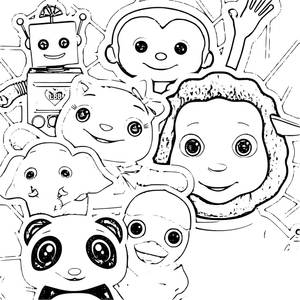 Little Baby Bum Outline Wallpaper