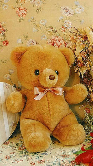 Little Brown Teddy Bear Wallpaper