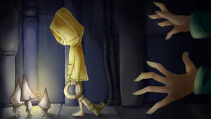Little Nightmares Six And Nomes Art Wallpaper