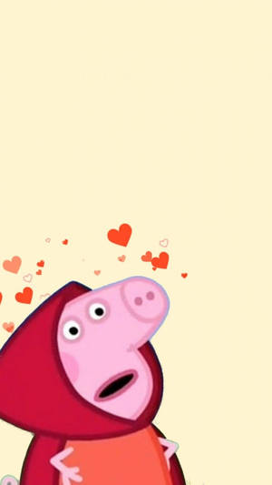 Little Red Peppa Pig Wallpaper