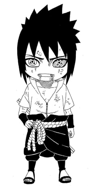 Little Sasuke Sketch Art Manga Wallpaper