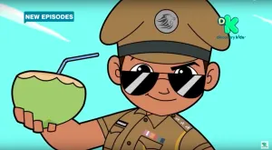 Little Singham With Coconut Wallpaper