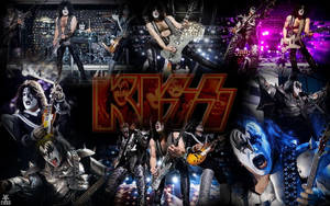 Live Compilation Kiss Band Wallpaper