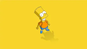 “live Free And Enjoy Yourself!” – Bart Simpson Wallpaper