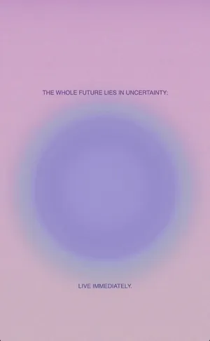 Live Immediately Aura Aesthetic Wallpaper