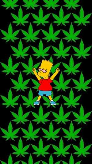 Liven Up Your Night With Rick And Morty Weed Wallpaper