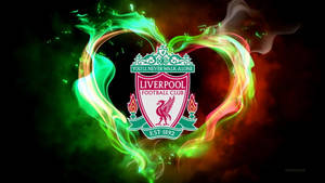 Liverpool 4k Logo Fiery Design Wallpaper