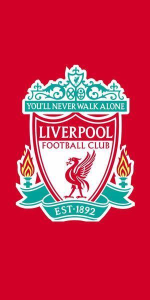 Liverpool 4k Logo With Motto Wallpaper
