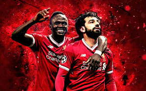 Liverpool Fc Sadio Mane And Mohamed Salah Wallpaper