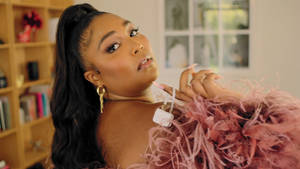 Lizzo Vouge 73 Questions Series Wallpaper
