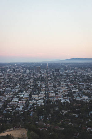 Lo Fi Aerial City View Wallpaper