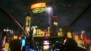 Lo Fi Anime Flying Cars Wallpaper