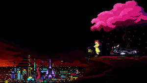 Lo Fi Anime Pink Cherry Blossom Wallpaper