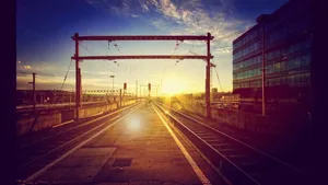 Lo Fi Anime Torii Gate Wallpaper