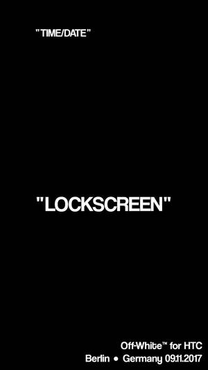 Lockscreen Off White Logo Wallpaper