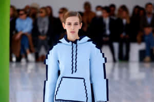 Loewe Pixelized Clothing At Paris Fashion Week Wallpaper