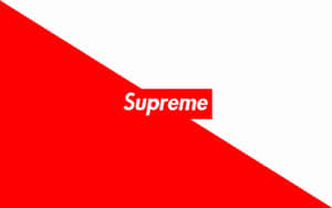 Logo Of Supreme Clothing Company Wallpaper