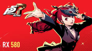 Logo Of The Action Role-playing Video Game, Persona 5. Wallpaper