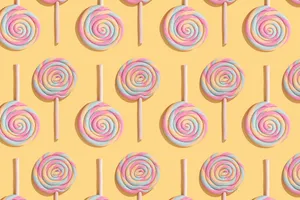 Lollipop Candies Pattern Image Wallpaper