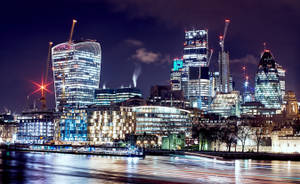 London Futuristic Lights Hd Wallpaper
