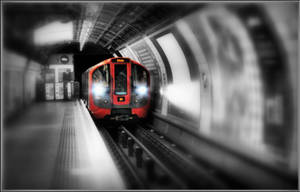 London Underground Station Motion Photo Wallpaper