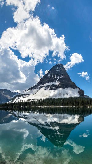 Lone Glacier National Park Mountain Wallpaper