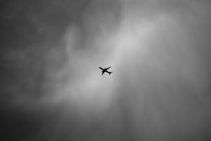 Lonely Flying Airplane Wallpaper