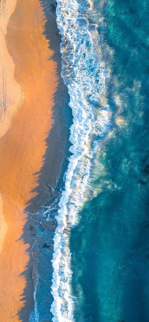 Long Beach Wave Iphone Wallpaper