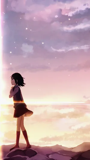 Long Distance Relationship Anime Girl Wallpaper