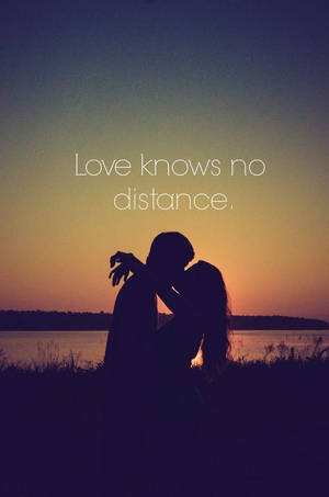 Long Distance Relationship Silhouette Wallpaper