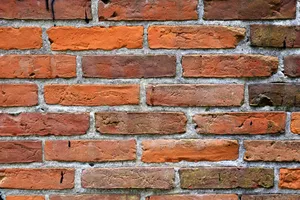 Long Red Brick Wall Wallpaper