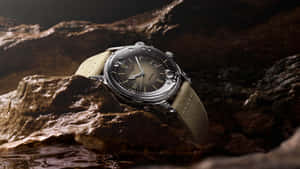 Longines Legend Diver Watch In The Rocks Wallpaper