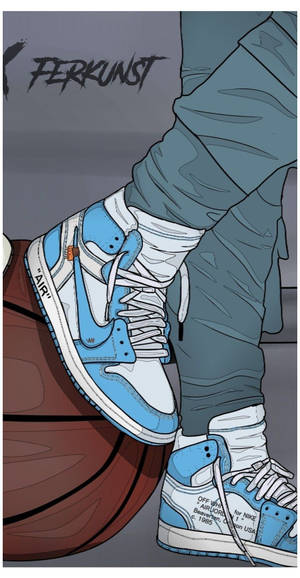 Look Stylish In This Cartoon Sneaker Wallpaper