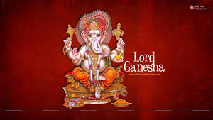 Lord Ganesha Sitting On Chair Wallpaper