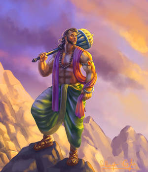 Lord Hanuman 3d Digital Art Wallpaper
