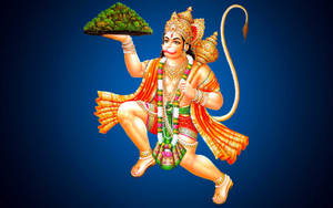 Lord Hanuman Carrying Mountain Wallpaper