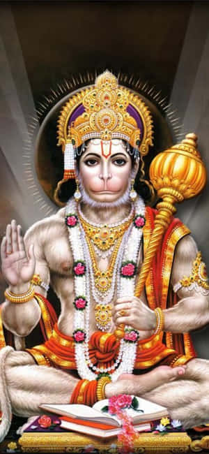 Lord Hanuman Traditional Depiction Wallpaper