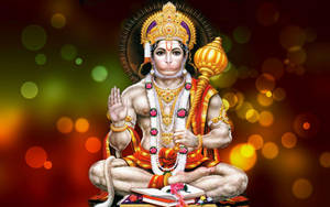 Lord Hanuman With Blurred Background Wallpaper