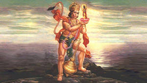 Lord Hanuman With Gada Wallpaper