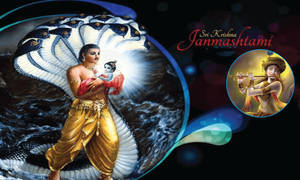 Lord Krishna 4k Janmashtami Digital Art Wallpaper