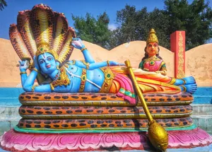 Lord Lakshmi Narasimha Statue Wallpaper