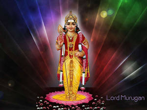 Lord Murugan 4k Colorful Background Wallpaper