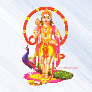 Lord Murugan With Red Ark Wallpaper