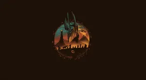 Lord Of The Rings Landscape Figure Wallpaper