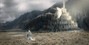 Lord Of The Rings Landscape White Horse Wallpaper