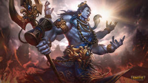 Lord Shiva 8k Smite Wallpaper