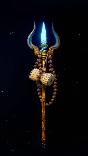 Lord Shiva Hd Trident And Beads Wallpaper